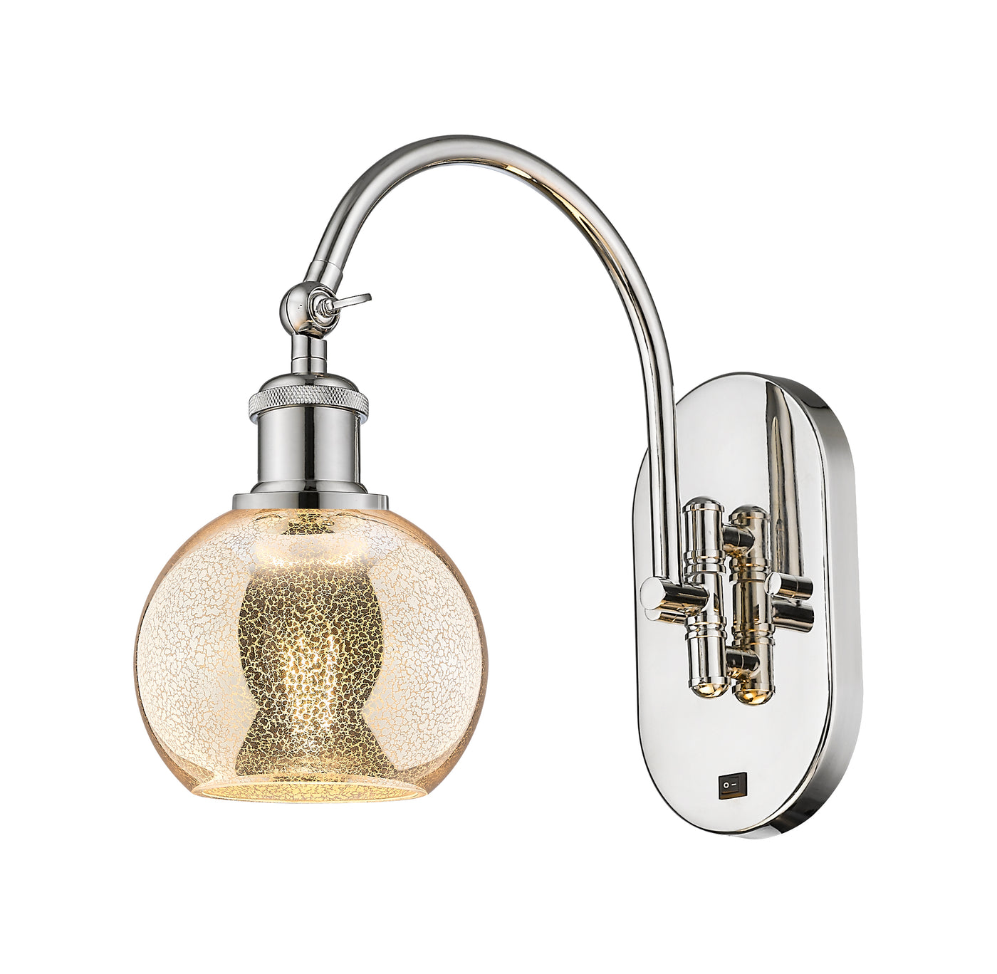 Ballston Sconce Cast Brass Steel Glass