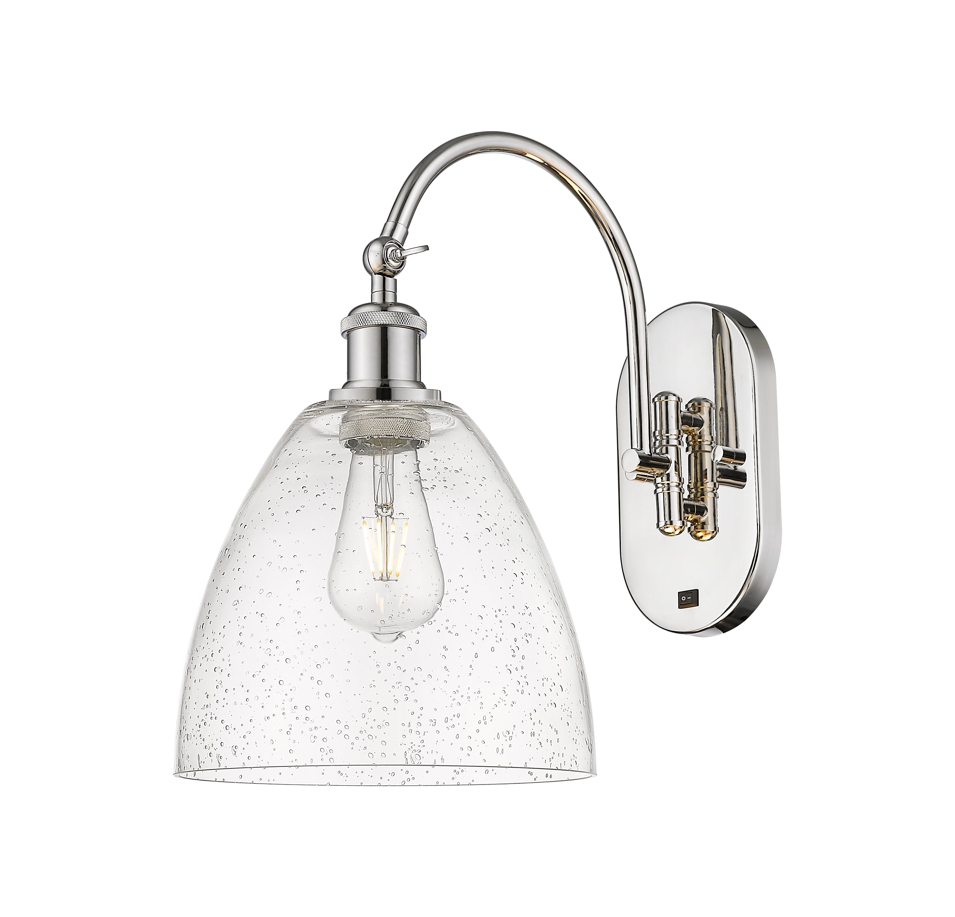 Ballston Sconce Cast Brass Steel Glass