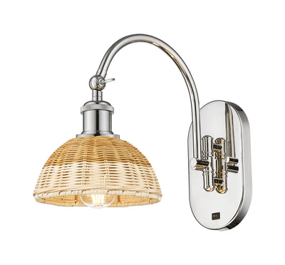 Ballston Sconce Cast Brass Steel Glass