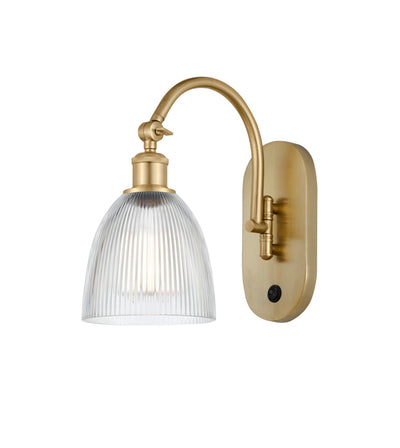 Ballston Sconce Cast Brass Steel Glass