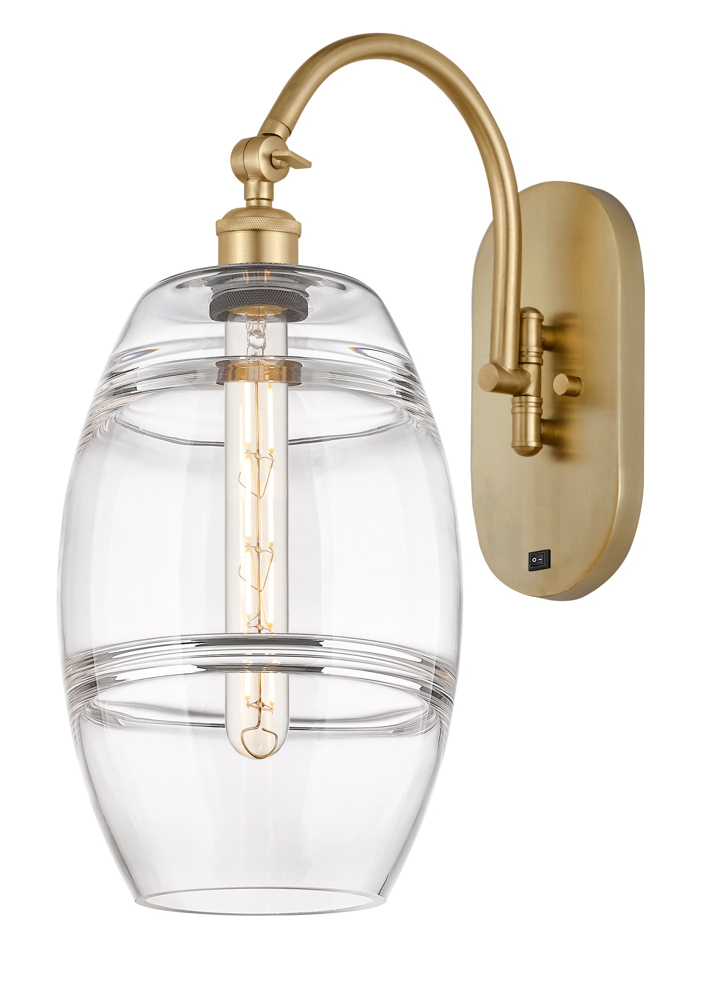 Ballston Sconce Cast Brass Steel Glass