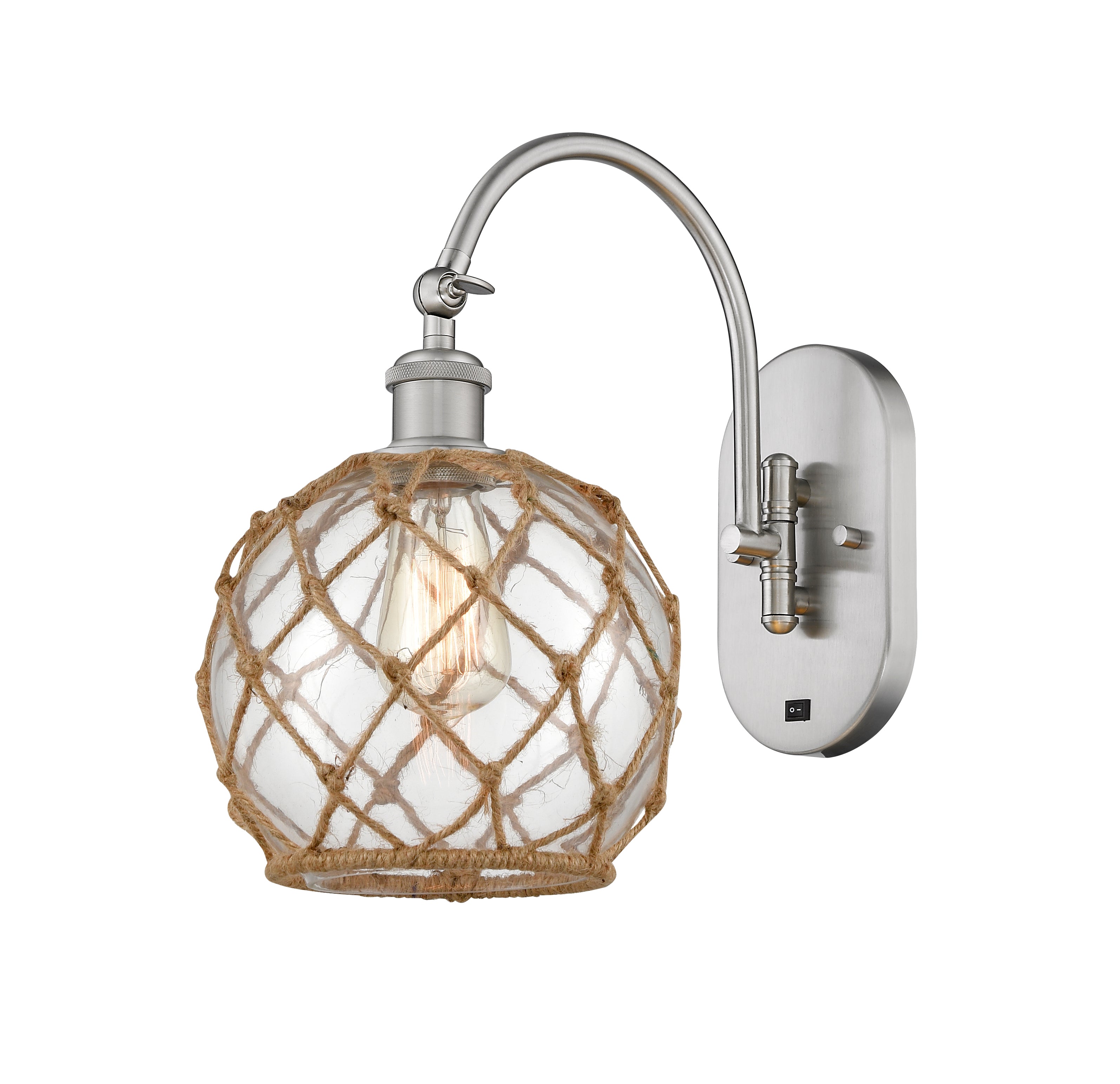 Ballston Sconce Steel Glass 14 Inch