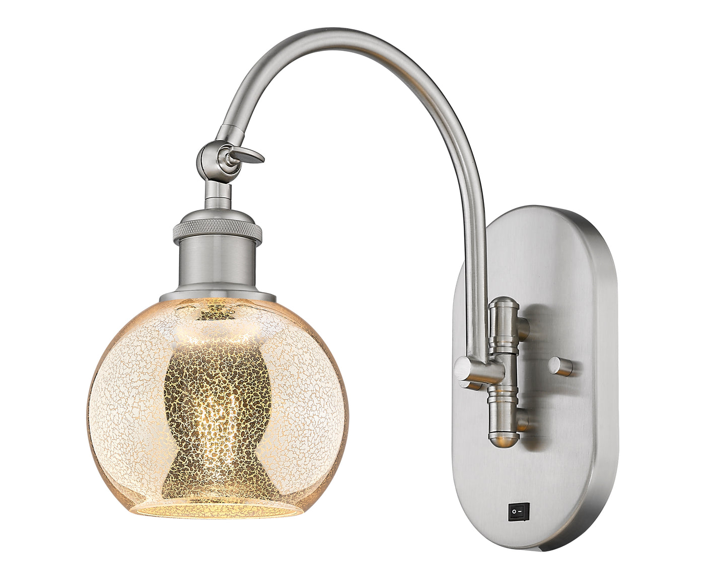 Ballston Sconce Cast Brass Steel Glass