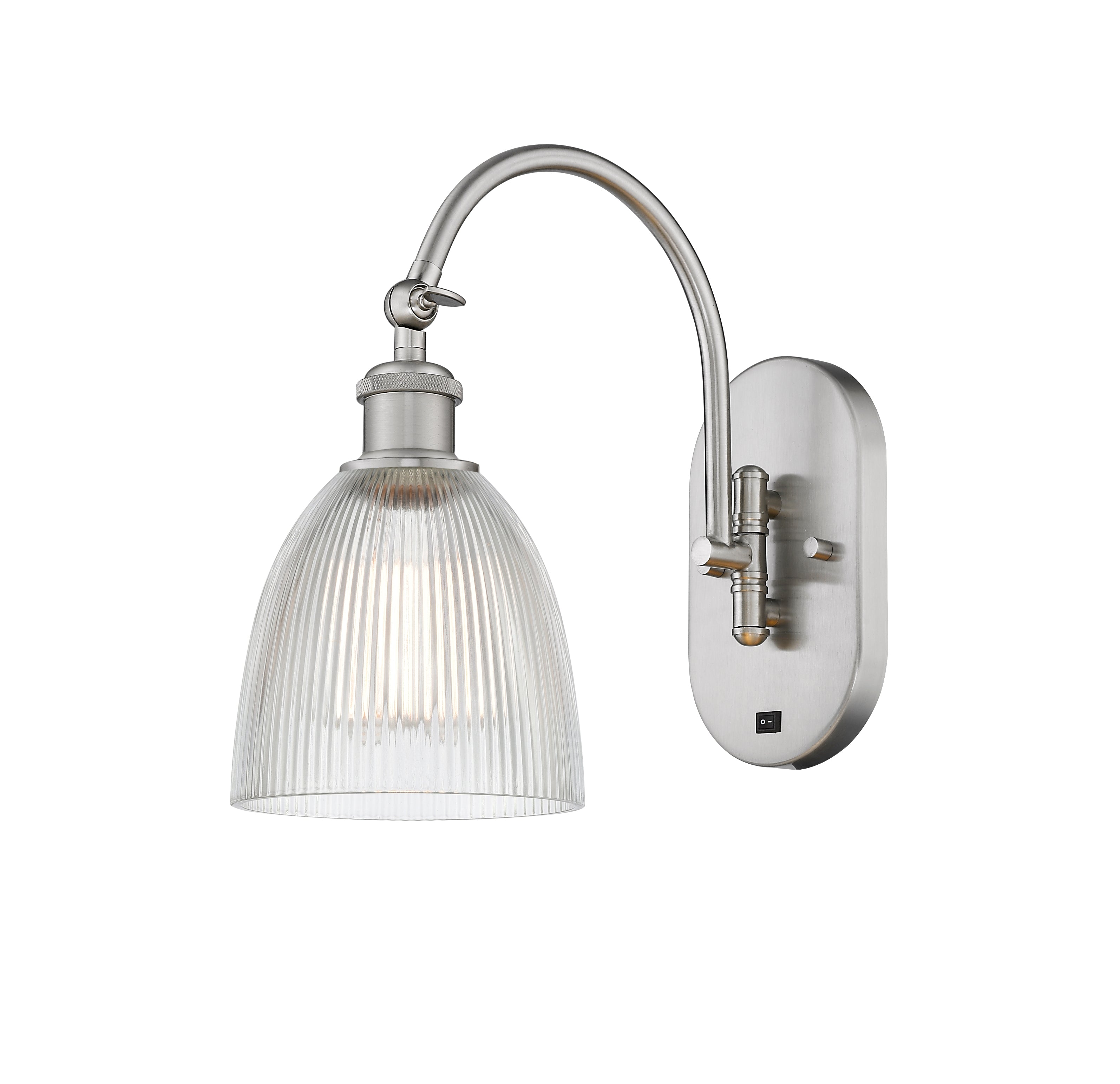 Ballston Sconce Cast Brass Steel Glass