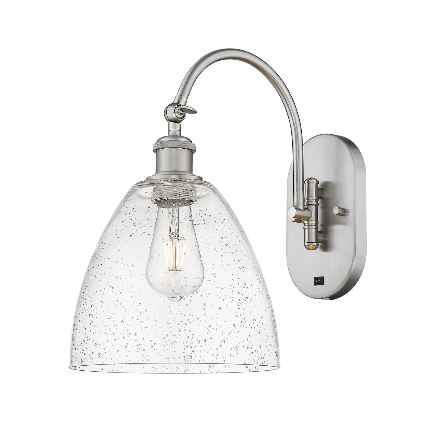 Ballston Sconce Cast Brass Steel Glass