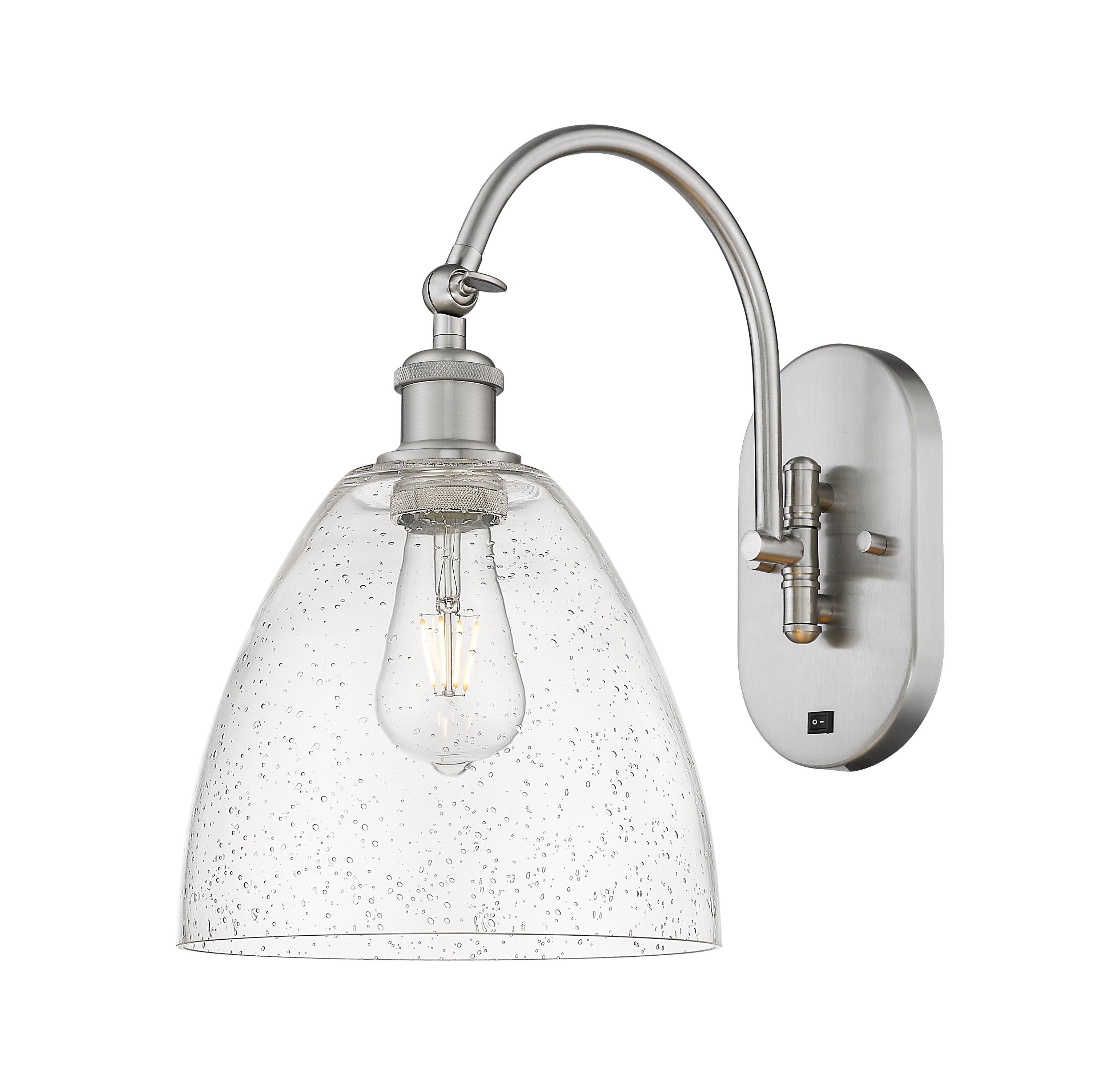 Ballston Sconce Cast Brass Steel Glass