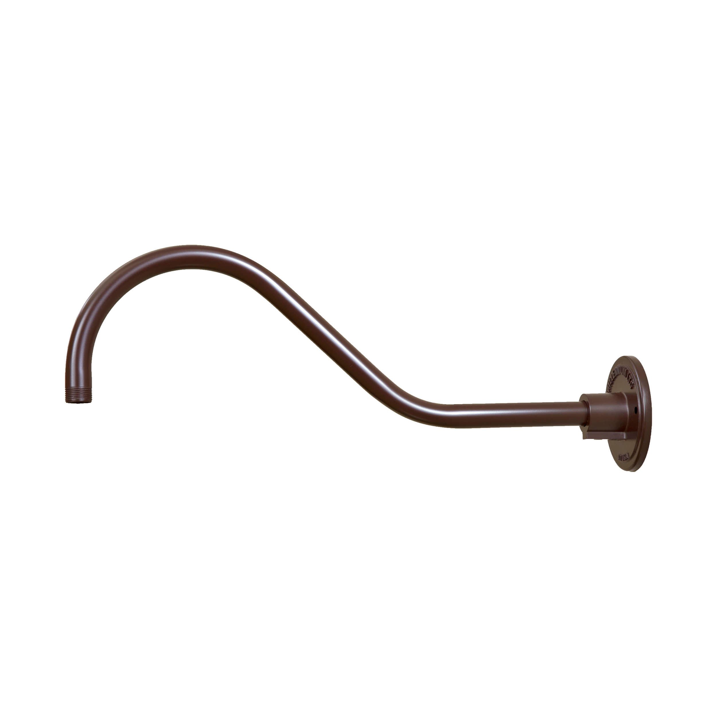 9.5-inch R Series Architectural Bronze Gooseneck Arm with Metal Shade