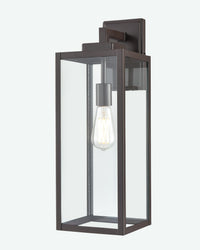 7'' Atless Powder Coated Bronze 1 Light Lantern