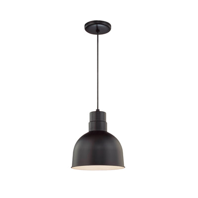 10.25'' R Series Satin Black 1 Light Pendant