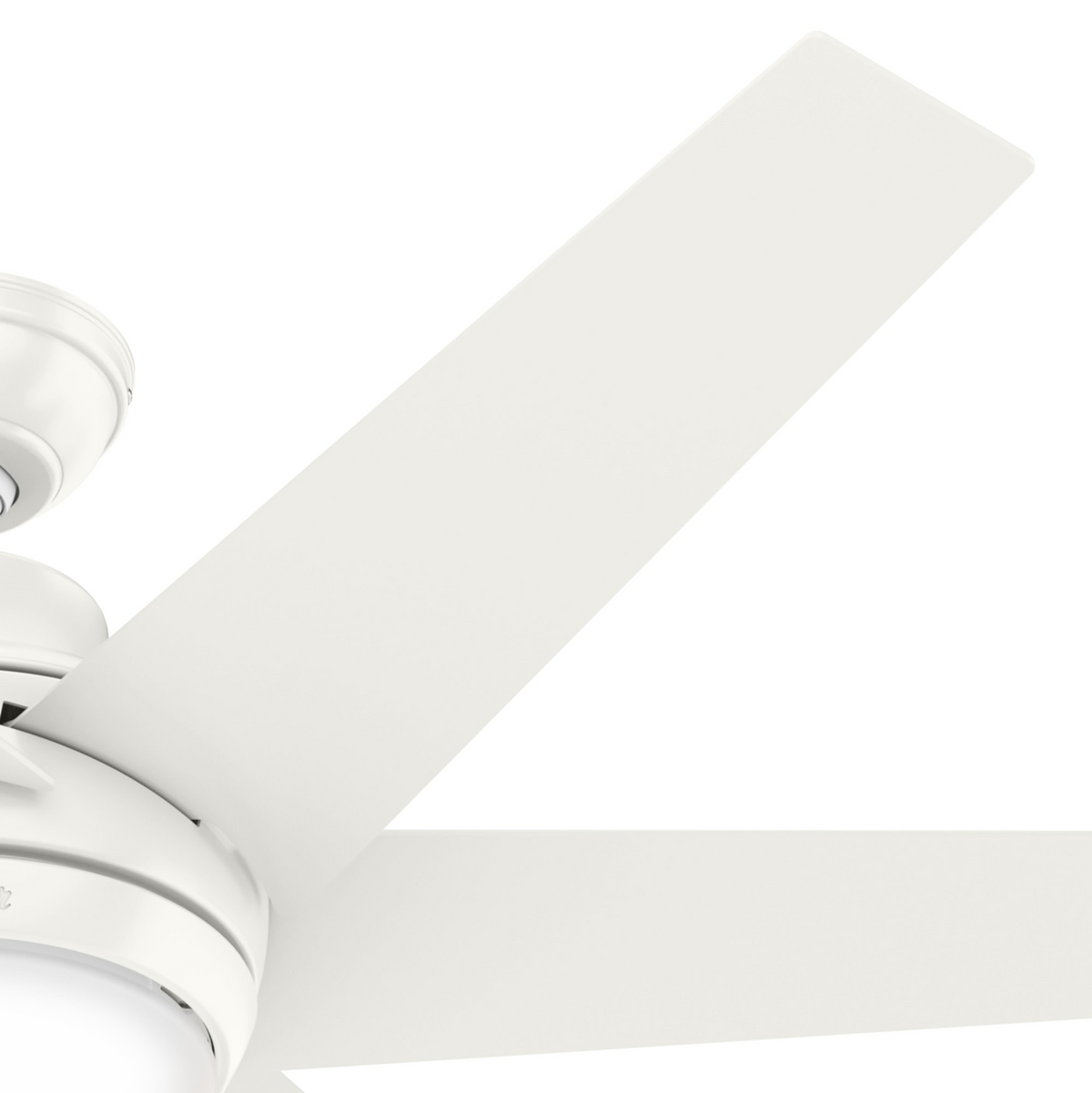 52 inch Sotto Fresh White Ceiling Fan with LED Light Kit and Handheld Remote