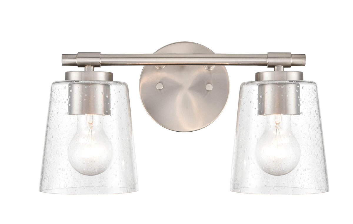 15''  Brushed Nickel 2 Light Bath Vanity