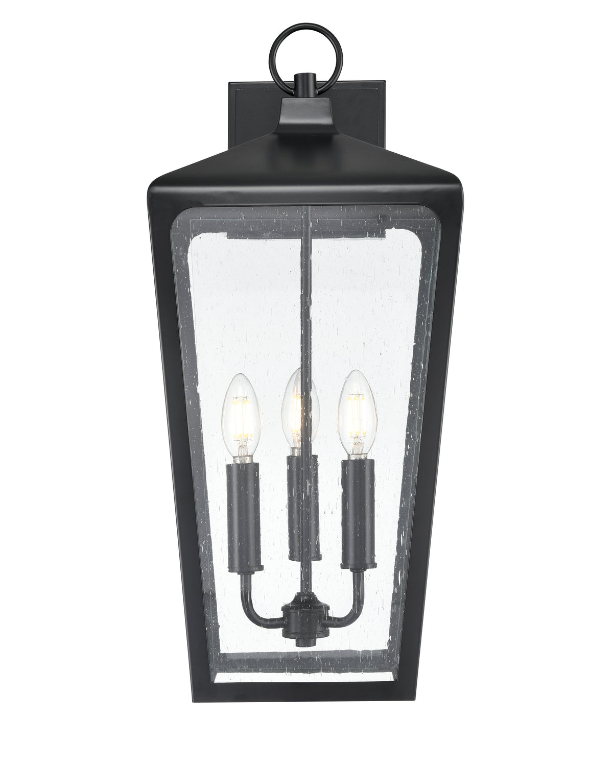 10.25'' Brooks Powder Coated Black 3 Light Wall Sconce