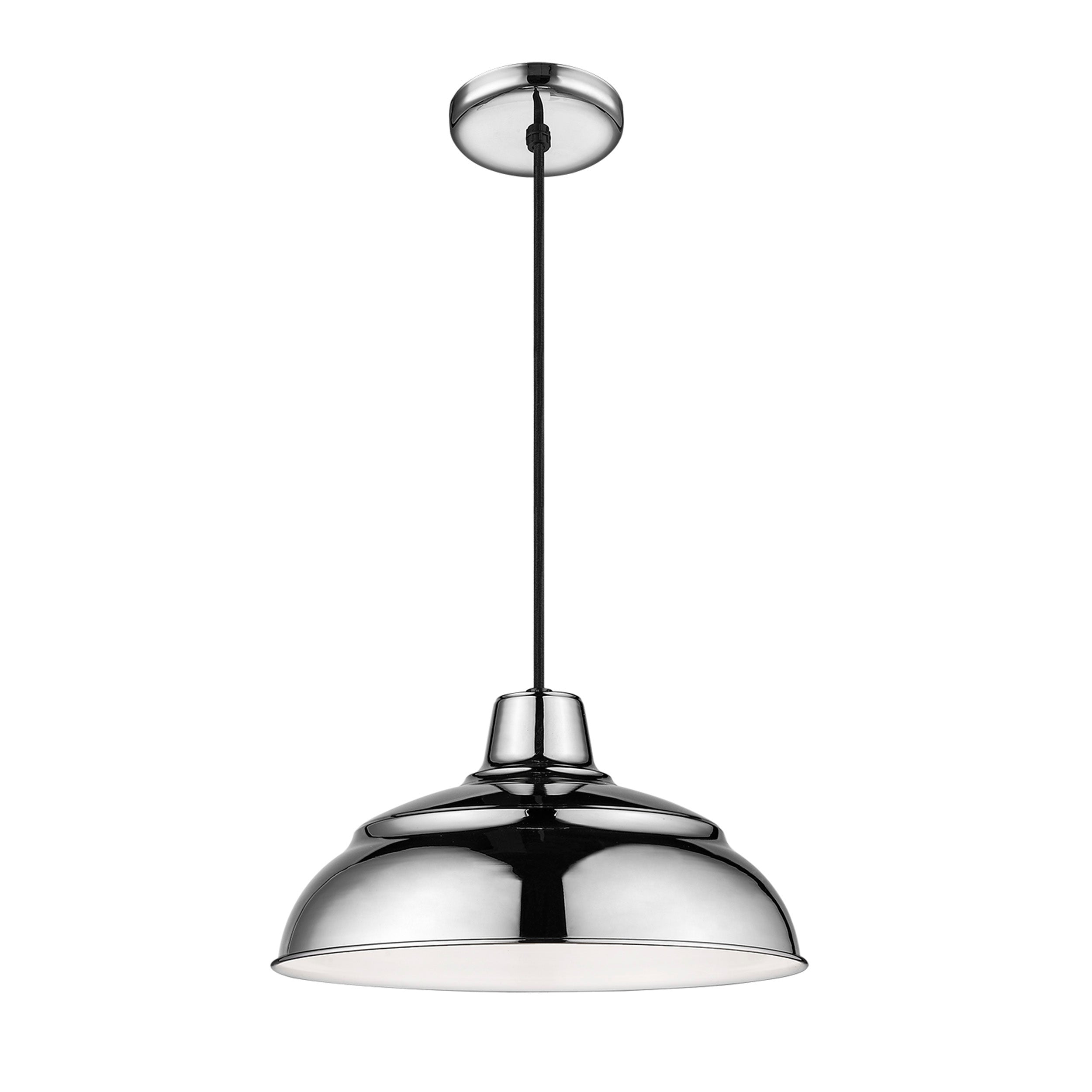 8.25'' R Series Polished Nickel 1 Light Pendant