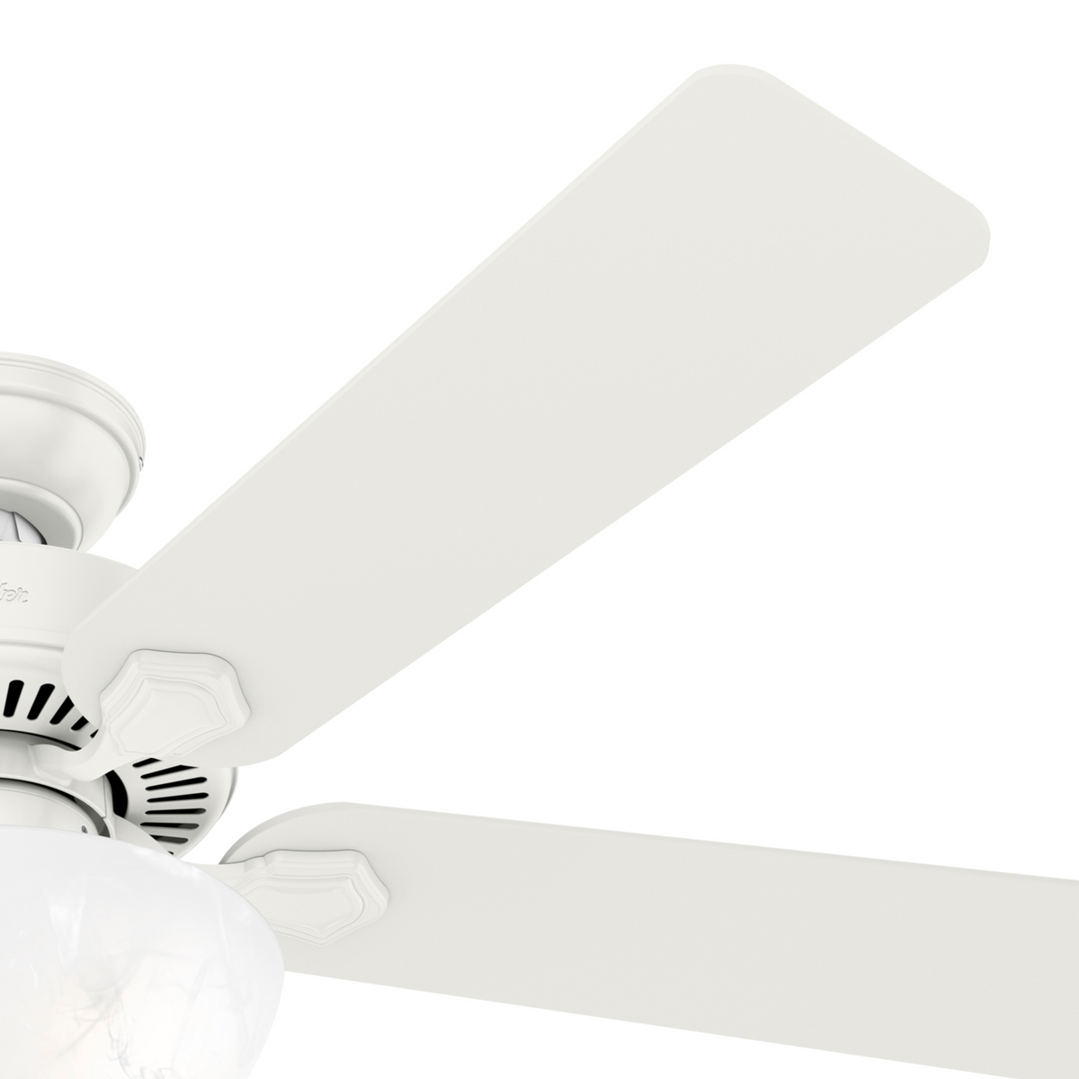 52 inch Swanson Fresh White Ceiling Fan with LED Light Kit and Pull Chain