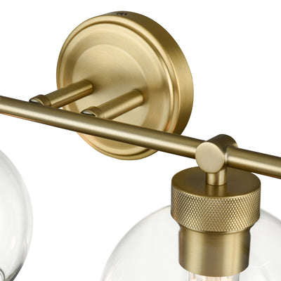 35'' Jonatan Vintage Brass 4 Light Bath Vanity