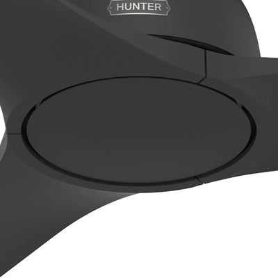 52 inch Gallegos Matte Black Damp Rated Ceiling Fan and Wall Control