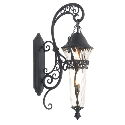 12.5'' Anastasia Outdoor 2 Light Matte Black Outdoor Wall Sconce