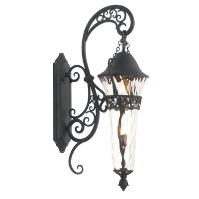15'' Anastasia Outdoor 2 Light Matte Black Outdoor Wall Sconce