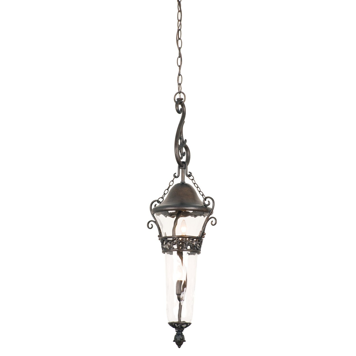 36'' Anastasia Outdoor 2 Light Burnished Bronze Outdoor Pendant