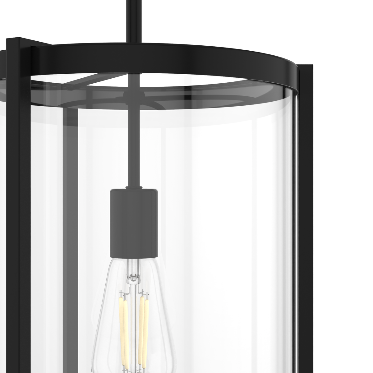 Astwood 11.5-inch 1-light Matte Black Pendant with Clear Glass