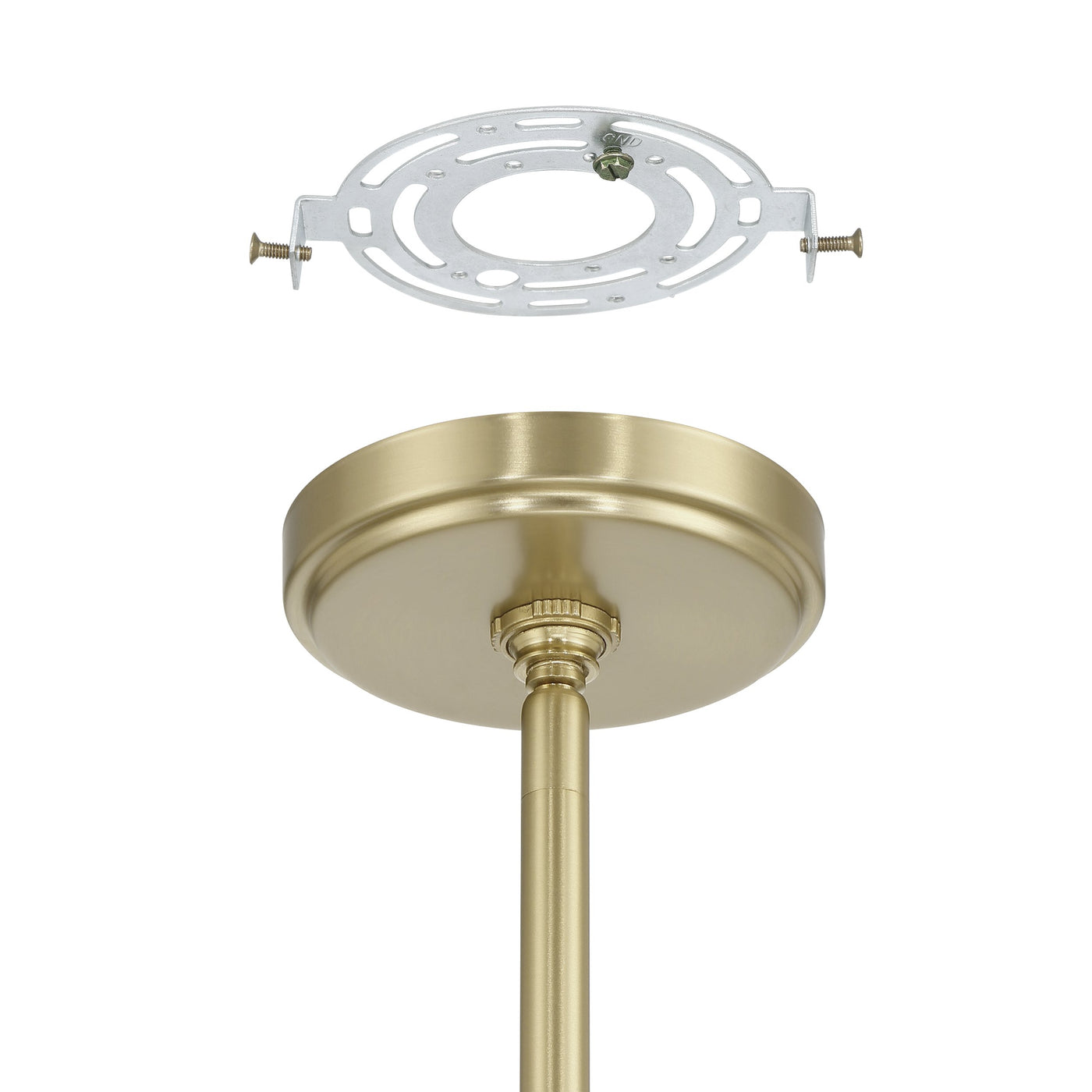 Stockholm 29-inch 7-light Champagne Gold Chandelier with Opal Glass Shades