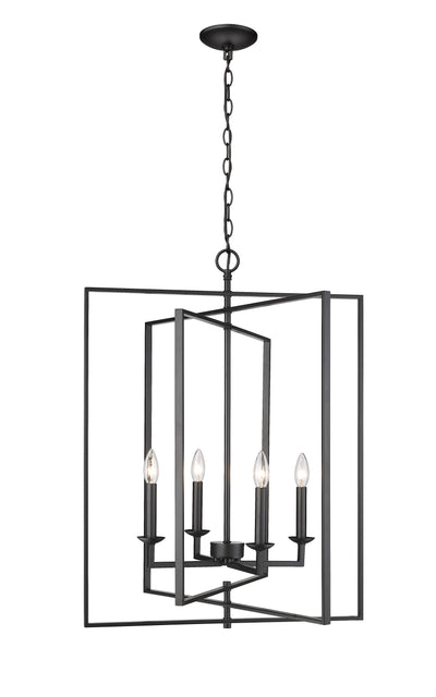 30.75'' Nellis Matte Black 4 Light Pendant