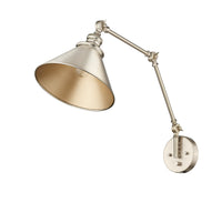 10'' Edward Modern Gold 1 Light Swing Arm Sconce