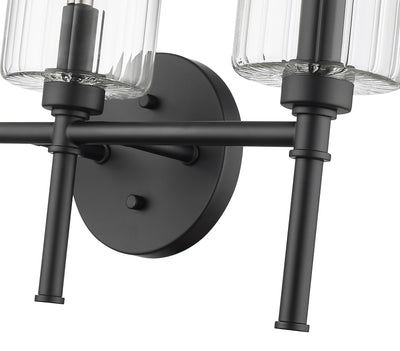 19'' Chastine Matte Black 3 Light Bath Vanity