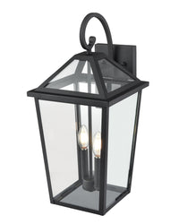 10'' Eston Textured Black 2 Light Wall Sconce