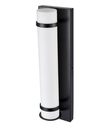 20-inch Powder Coated Black Outdoor Wall Sconce Wet Rated