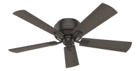 52 inch Crestfield Noble Bronze Low Profile Ceiling Fan with LED Light Kit and Pull Chain