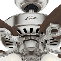 42 inch Builder Brushed Nickel Ceiling Fan with LED Light Kit