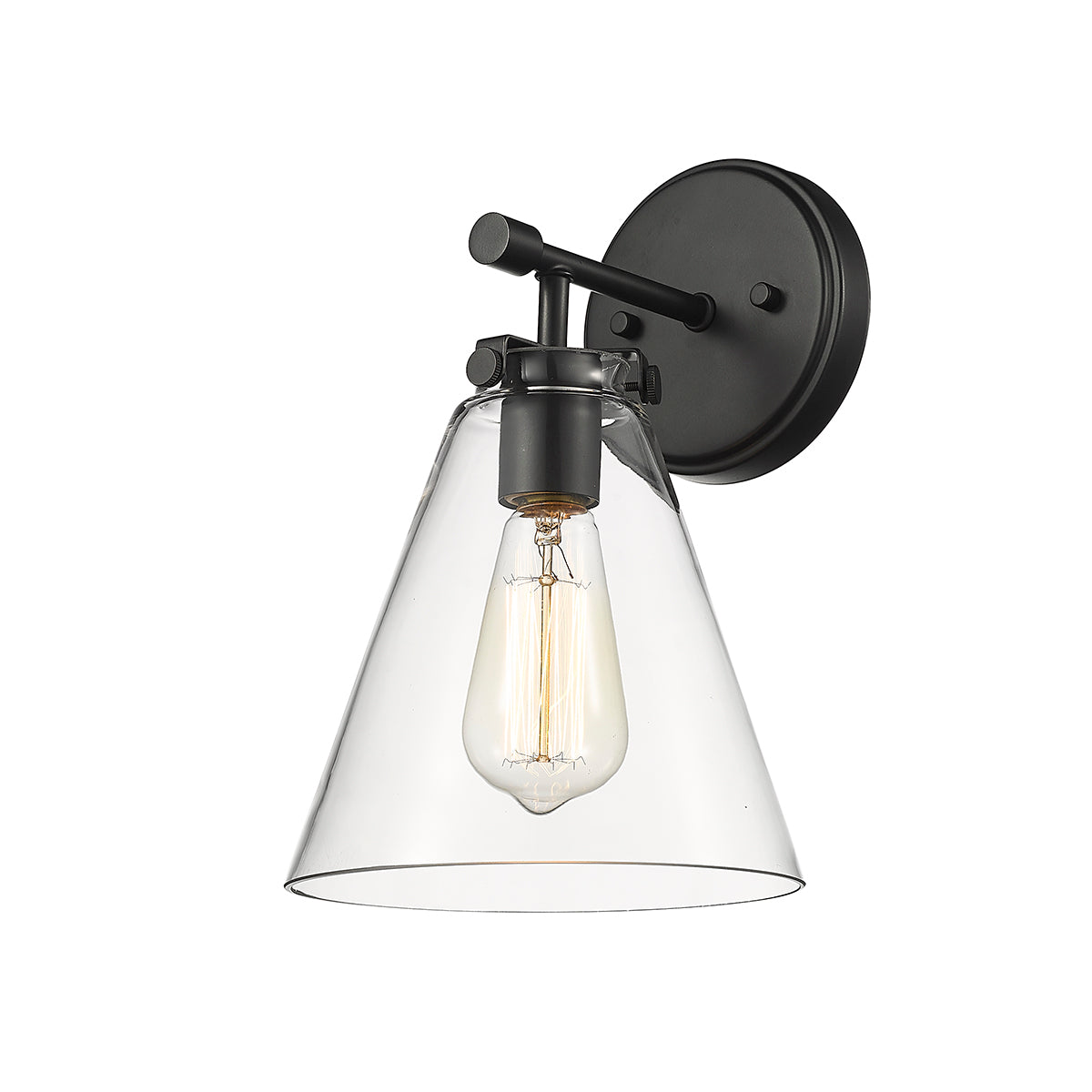 7.5'' Aliza Matte Black 1 Light Wall Sconce