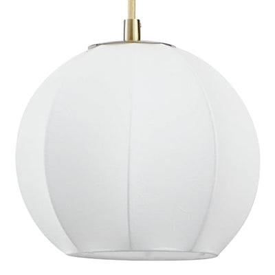 Bryony 48-inch 6-light Brushed Gold Chandelier with White Synthetic Silk Shades