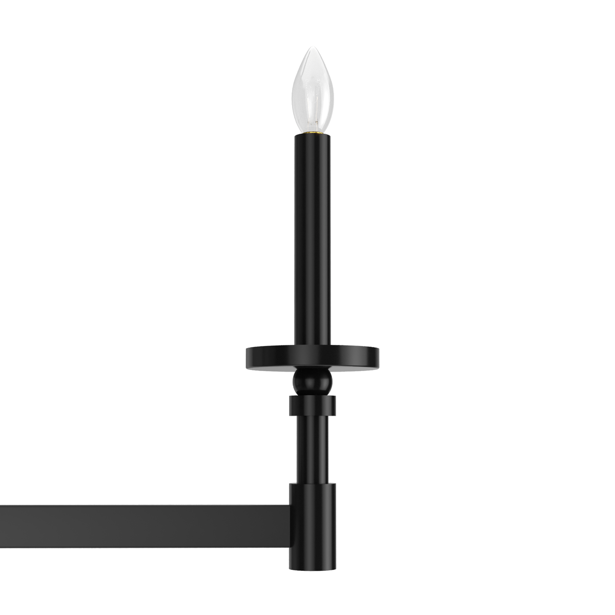 Briargrove 51.25-inch 7-light Matte Black Linear Chandelier