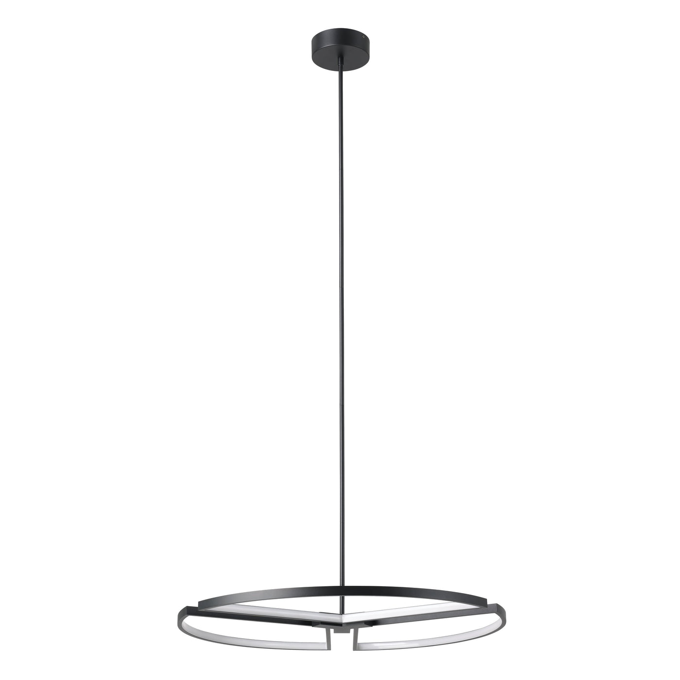 Alfie 30-inch 3-light Textured Black 3CCT LED Chandelier