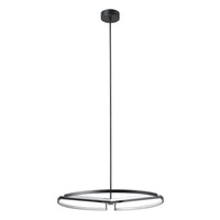 Alfie 30-inch 3-light Textured Black 3CCT LED Chandelier