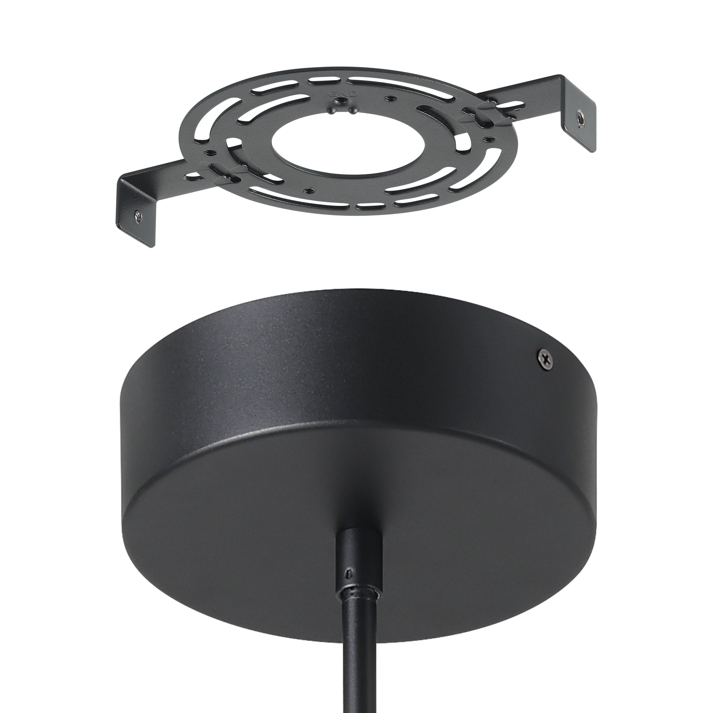 Alfie 30-inch 3-light Textured Black 3CCT LED Chandelier