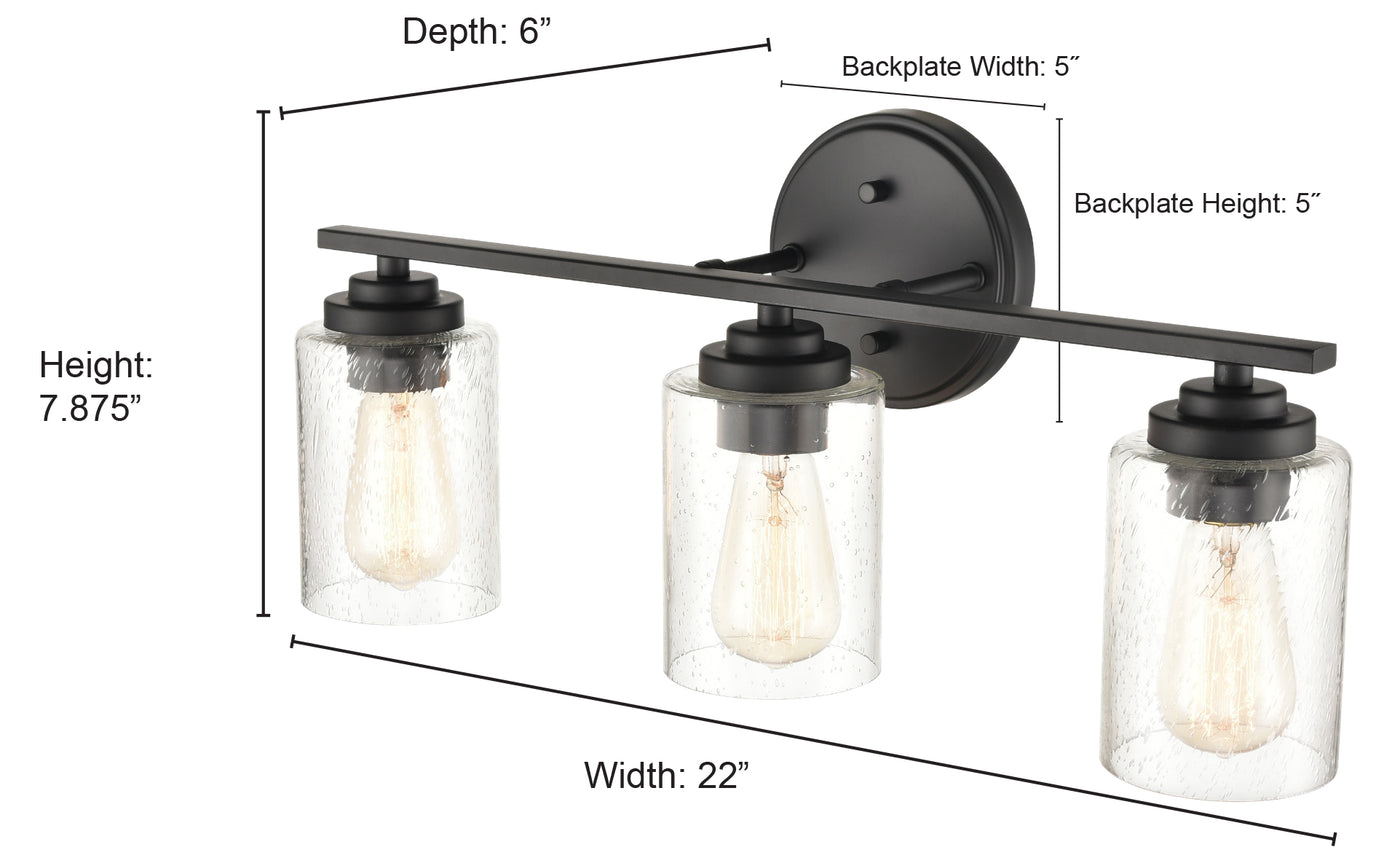 22'' Moven Chrome 3 Light Bath Vanity