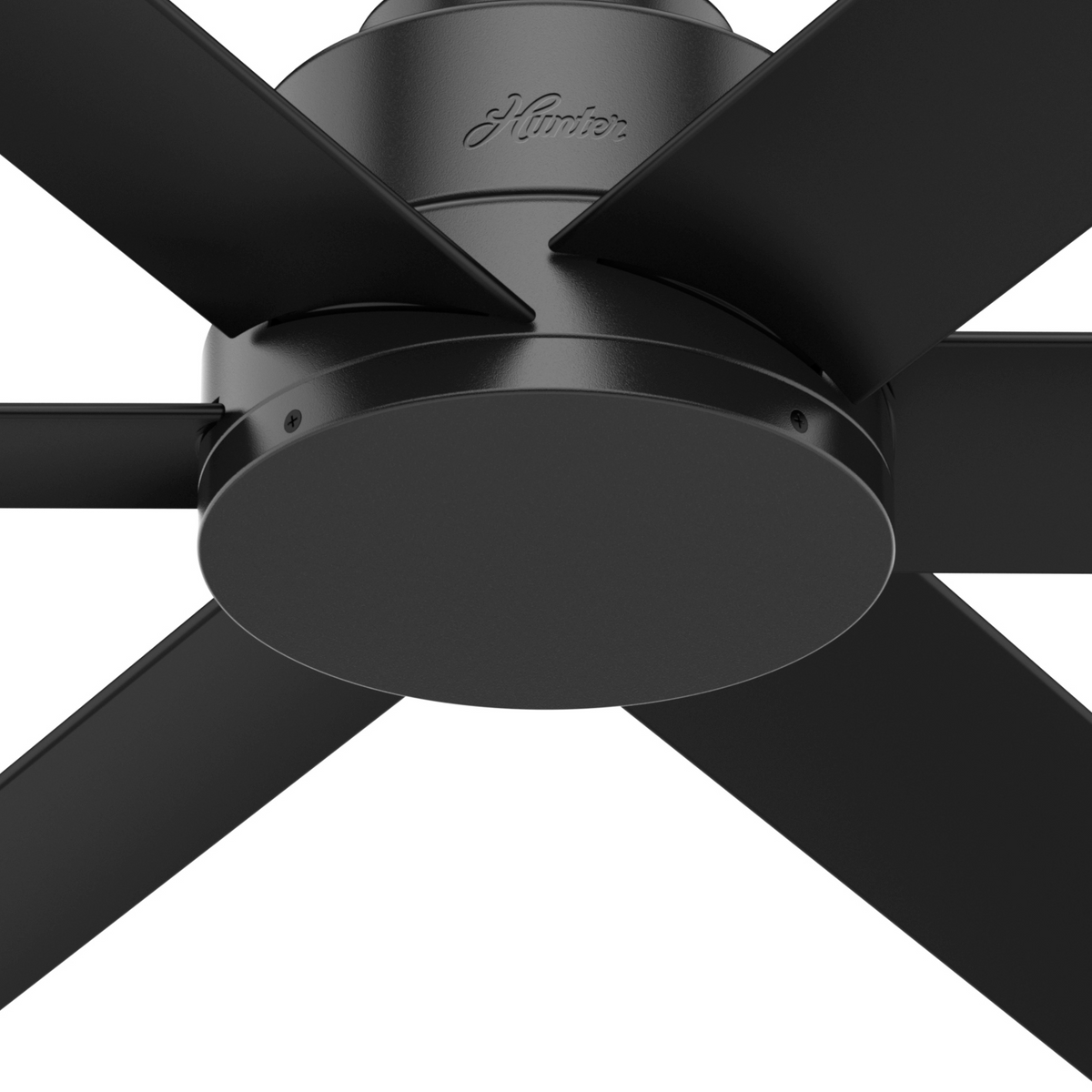 44 inch Kennicott Matte Black Damp Rated Ceiling Fan and Wall Control