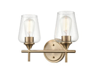 13.75'' Ashford Modern Gold 2 Light Bath Vanity