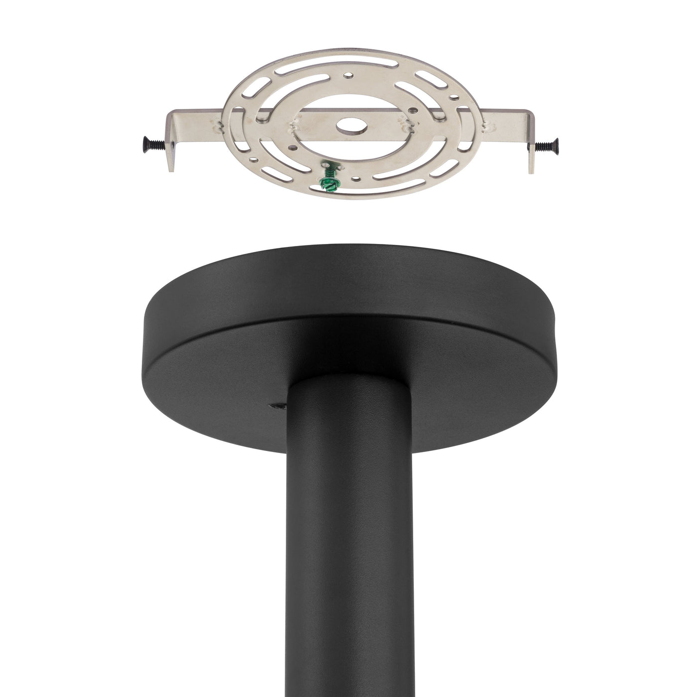 Courtney 12-inch Textured Black 5CCT LED Convertible Pendant with Clear Water Glass