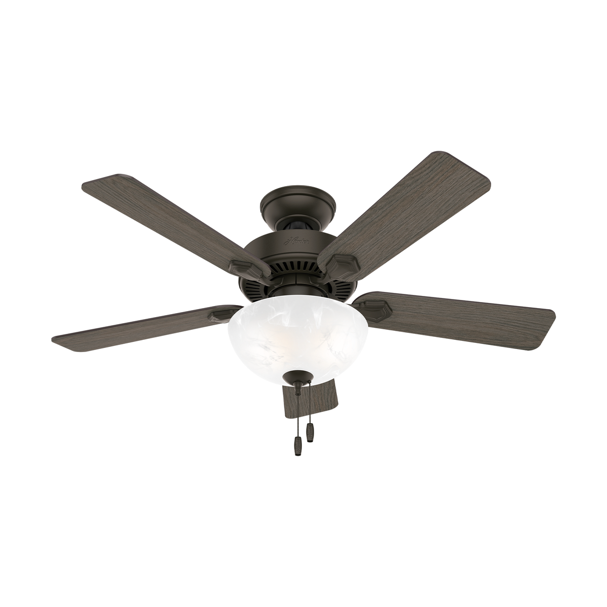 44 inch Swanson New Bronze Ceiling Fan with LED Light Kit and Pull Chain
