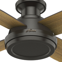 52 inch Dempsey Noble Bronze Low Profile Ceiling Fan and Handheld Remote