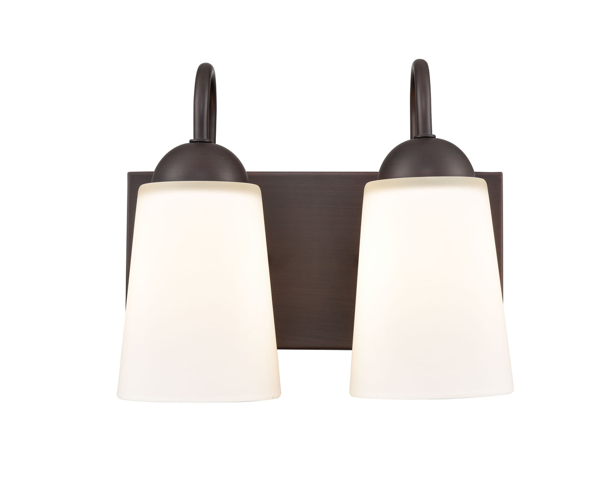 10'' Ivey Lake Rubbed Bronze 2 Light Bath Vanity