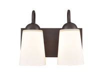10'' Ivey Lake Rubbed Bronze 2 Light Bath Vanity