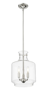 15.5'' Mahannah Brushed Nickel 3 Light Pendant
