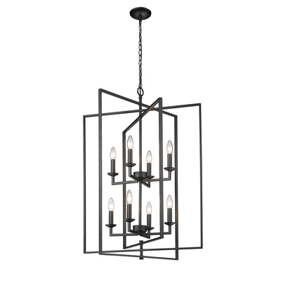 36'' Nellis Matte Black 8 Light Pendant