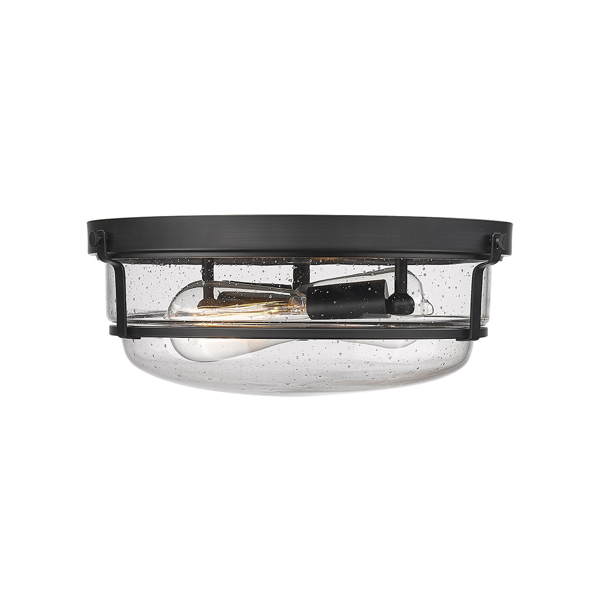 5.38'' Mayson Matte Black 2 Light Flush Mount