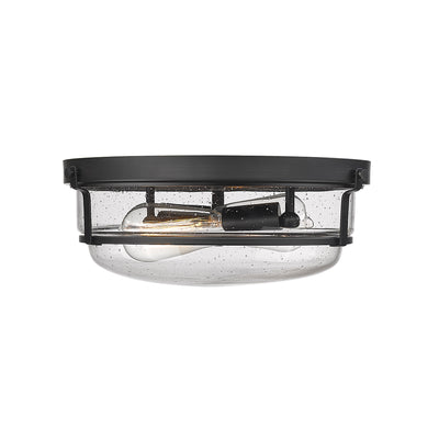 5.38'' Mayson Matte Black 2 Light Flush Mount